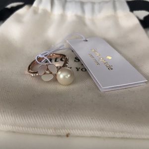 Kate Spade Disco Pansy Rose Gold Ring